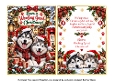 huskies at christmas