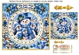 blue snowman advent card