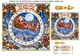 santa sleigh advent card