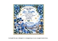 blue snowman advent insert