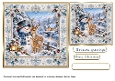 christmas snowman with deer