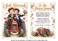 men wedding tractor