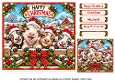 christmas goats on the farm