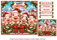 christmas pigs on the farm