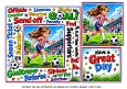 bright girl football urban art