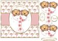 Twin Bears in a Font Christening Girls