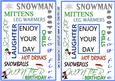 Urban Birthday Art for Winter 2 to a Page