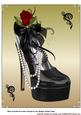 Rose Shoe and Pearls A4 Topper
