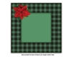 tartan Christmas insert
