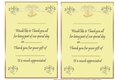 thank you letters for wedding gifts cream