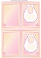 thank you/invite print and fold girl