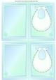 blank baby cards blue