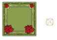 vintage Christmas lady insert
