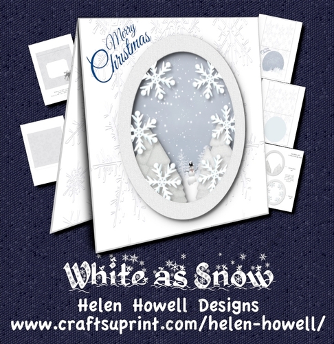 White as Snow - 3D Tent Card