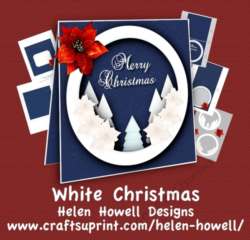White Christmas - Tent Card 3D 
