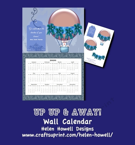 Up Up & Away Wall Calendar 2020
