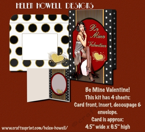 Be Mine Valentine - Art Deco Lady