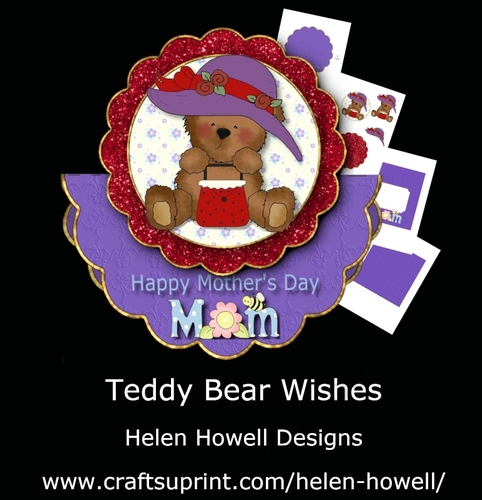 Teddy Bear Wishes - Mothers Day Rocker Card