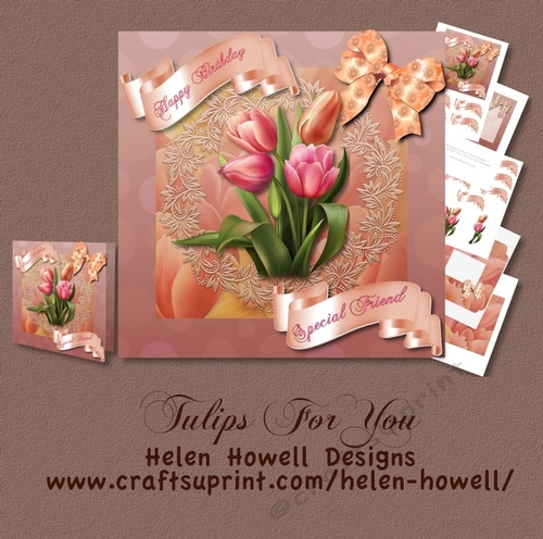 Tulips For You - Birthday/Mothers Day Card