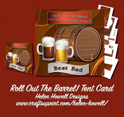 Roll Out The Barrel - Tent Card