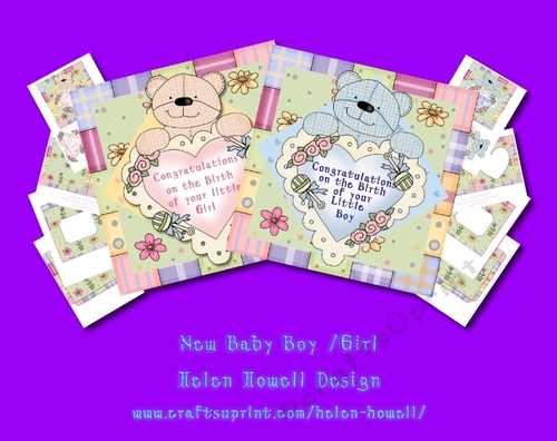 New Baby Boy/Girl Card pack. 