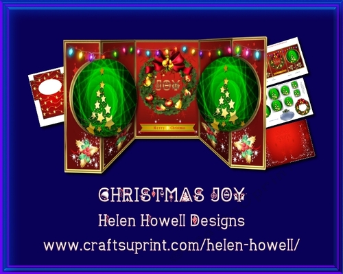 Christmas Joy  - Double Fold Back Card