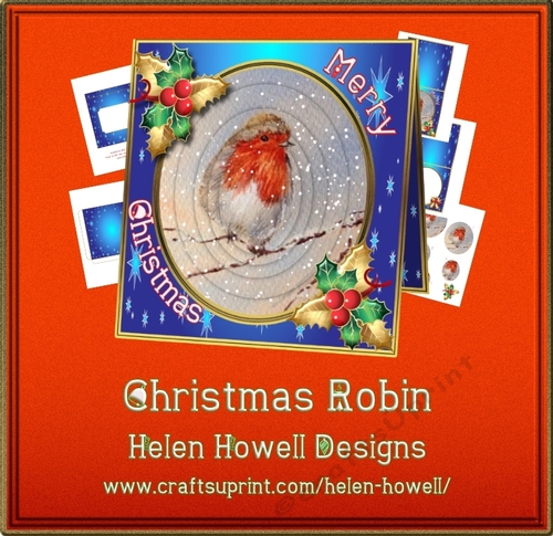 Christmas Robin - Tent Card