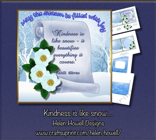 Kindness is like snow...  Cards with Quotes 