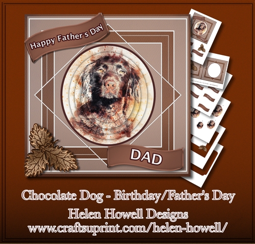 Chocolate Dog - Birthday/Fathers Day Card