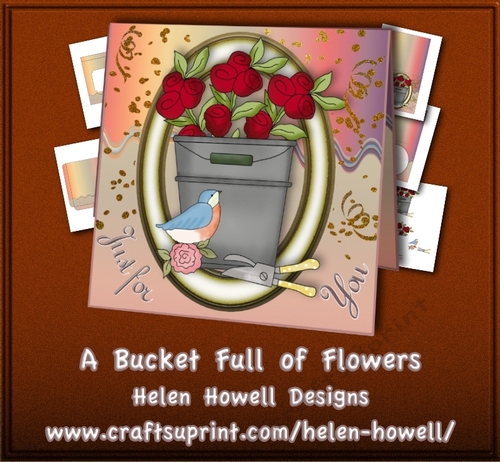 A Bucket Full of Flowers - suitable for various occasions.