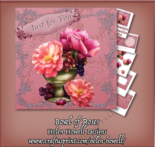 Bowl of Roses - Multi Occasions Card