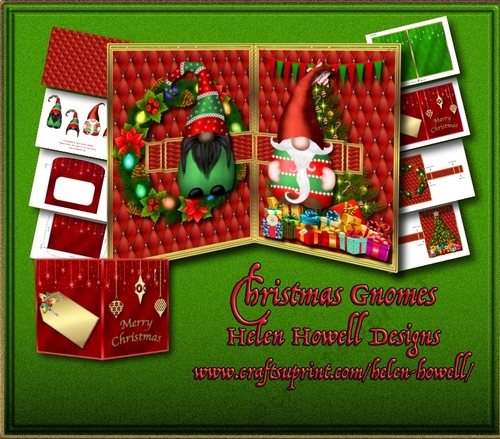 Christmas Gnomes - Pop Out Card