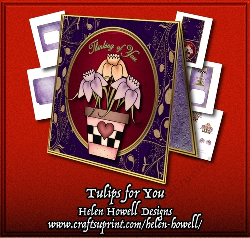 Tulips for You - Tent Card