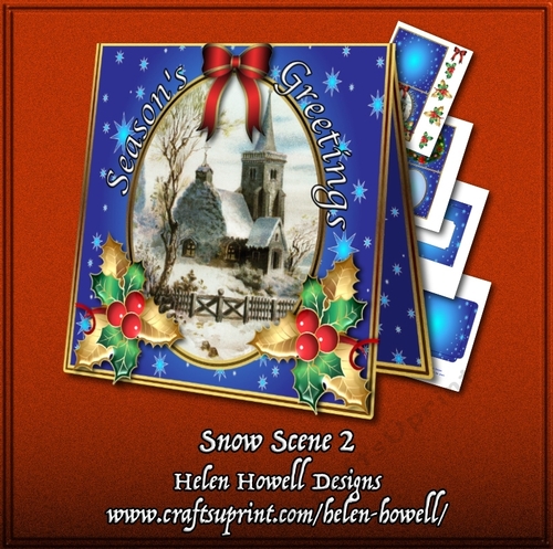 Snow Scene 2 - Tent Card