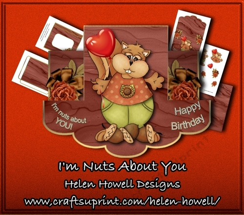 Im Nuts about You - Scallop Stepper Card