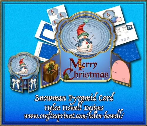 Snowman Pyramid Card 