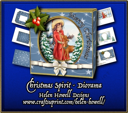 Christmas Spirit - Diorama Card