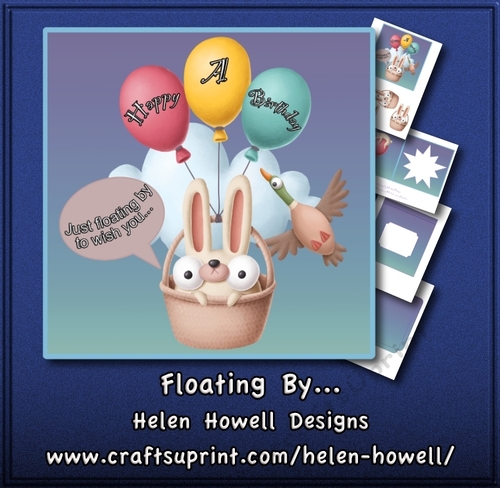 Floating By... A Card suitable for either male, female or children.