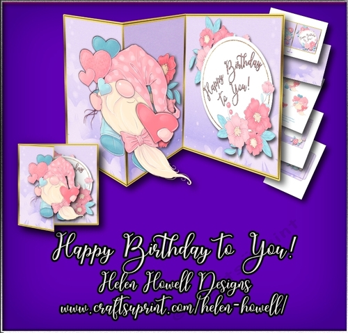 Happy Birthday to You! - Fold Back Card