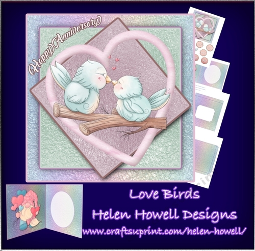 Love Birds - Anniversary Card 