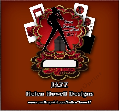 JAZZ - Shaped Easel Card  - Unisex.