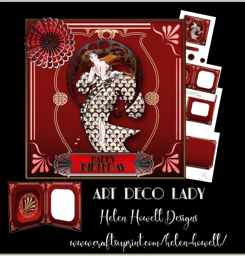 Art Deco Lady - Unisex Card