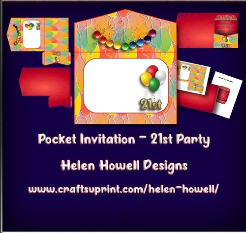 Pocket Invitation - 21st Party 