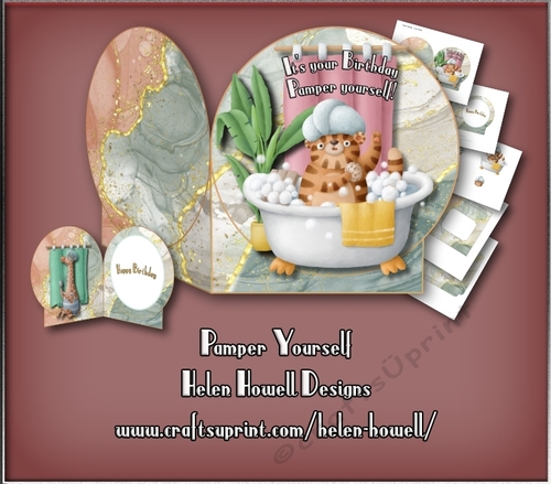 Pamper Yourself - Cut & Fold Card 