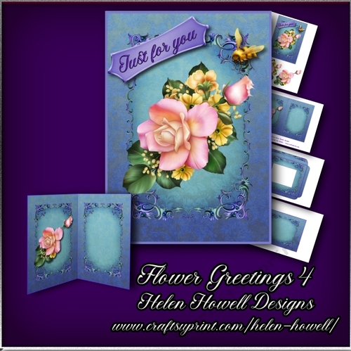Flower Greetings 4 - Multi Occasions Card 