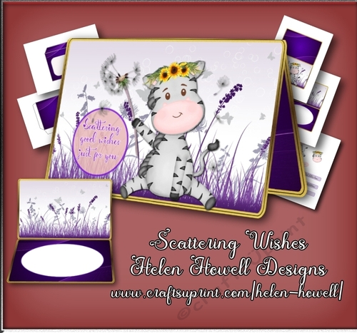 Scattering Wishes - Multi Occasions Card - Cut and Fold