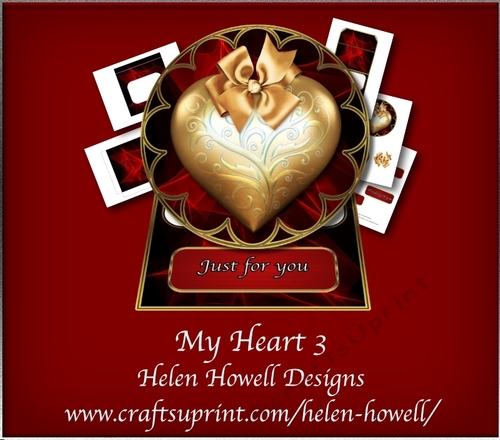 My Heart 3 - Easel Card - Multi Occasions