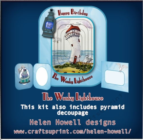 The Wonky Lighthouse 1 -Unisex Card 