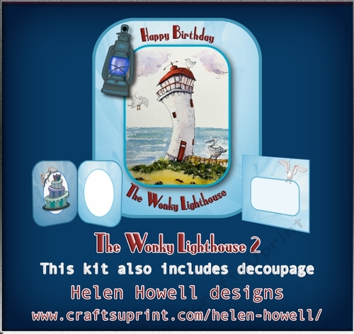 The Wonky Lighthouse 2 -Unisex Card 