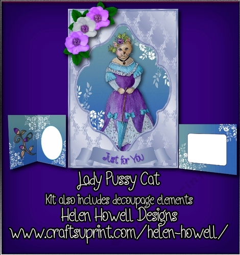 Lady Pussy Cat - Multi Occasions Card 